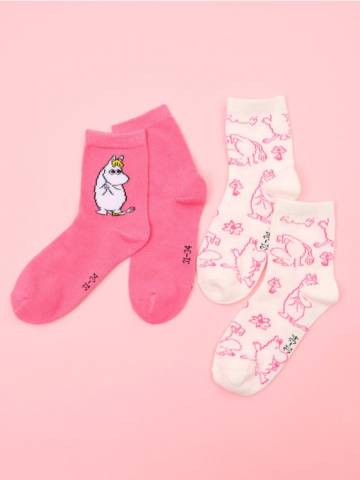 Шкарпетки, 2 пари The Moomins - різнобарвний Шкарпетки, 2 пари The Moomins - різнобарвний