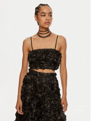 ROTATE Топ Emili 112949100 Чорний Slim Fit