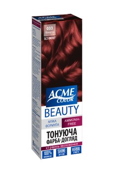 Безаммиачная тонирующая краска для волос Beauty 033 Махагон, 50 мл