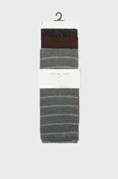 Женские носки (3 пары) GLITTER GIFTING Разноцветный ONESIZE Tommy Hilfiger 701230198