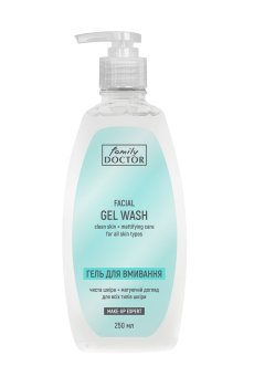 Гель для умывания Family Doctor Facial Gel Wash Чистая кожа + матирующий уход, 250 мл