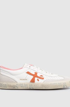 Белые кожаные кроссовки DAVIDD