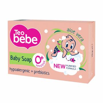 Детское твердое мыло Teo Bebe Аloe Vera, 75 г Детское твердое мыло Teo Bebe Аloe Vera, 75 г