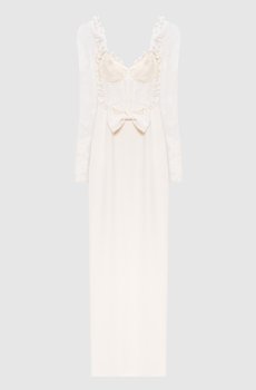 Белое платье-бюстье Cady с корсетным верхом из кружева