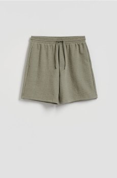 Reserved - Структуровані шорти регулярного крою - світло-зелений - 325EF-70X