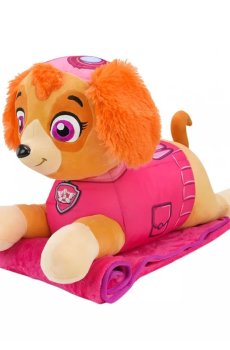 Детская игрушка-подушка с пледом Kids Hits Paw Patrol розовая, от 3 лет (KH71/002L)