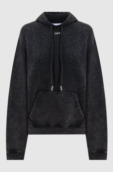 Серые худи с принтом эмблемы