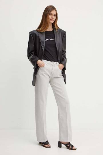 Хлопковая футболка Calvin Klein Jeans женская цвет чёрный J20J220253 Хлопковая футболка Calvin Klein Jeans женская цвет чёрный J20J220253