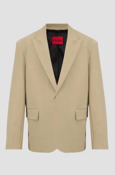 Мужской бежевый пиджак Бежевый 52 HUGO 50532941;285