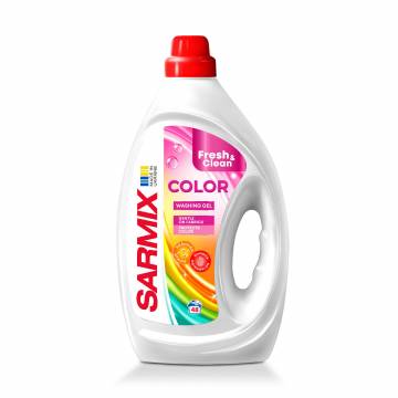 Гель для стирки Sarmix Fresh & Clean Washing Gel, Color, 48 стирок, 1.9 л Гель для стирки Sarmix Fresh & Clean Washing Gel, Color, 48 стирок, 1.9 л