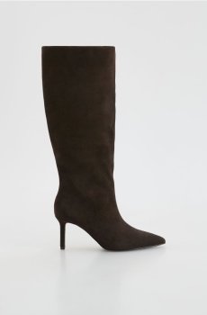 Reserved - Шкіряні черевики на шпильці - коричневий - 174FF-88X