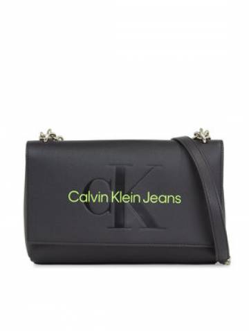Calvin Klein Jeans Сумка Sculpted Ew Flap Conv25 Mono K60K611866 Чорний Calvin Klein Jeans Сумка Sculpted Ew Flap Conv25 Mono K60K611866 Чорний