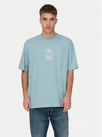 Only & Sons Футболка Malik 22029484 Голубий Relaxed Fit Only & Sons Футболка Malik 22029484 Голубий Relaxed Fit