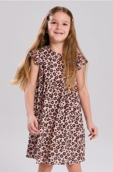 Віскозна мінісукня - бежевий