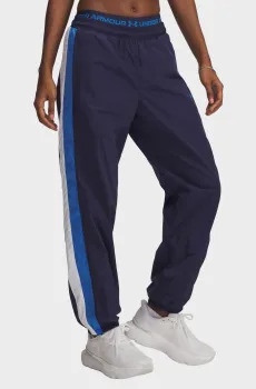 Женские темно-синие спортивные брюки UA Icon Crinkle Pant Синий M Under Armour 6007112-403