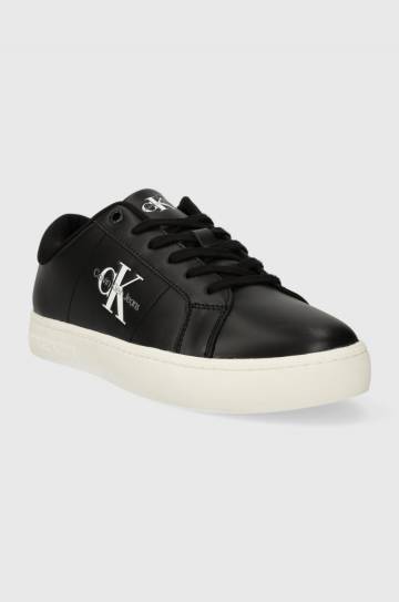 Кожаные кроссовки Calvin Klein Jeans CLASSIC CUPSOLE LOW ML LTH цвет чёрный YM0YM00864 Кожаные кроссовки Calvin Klein Jeans CLASSIC CUPSOLE LOW ML LTH цвет чёрный YM0YM00864
