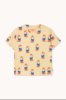 Детская хлопковая футболка Tinycottons READERS TEE