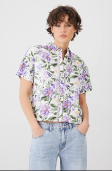 Рубашка с примесью льна Medicine