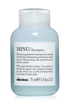 Бессульфатный шампунь Davines Minu Shampoo для блеска и сохранения цвета окрашенных волос, 75 мл