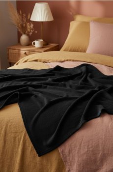 Плед - чорний