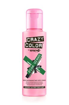 Тинт-краска для волос Crazy Color Semi Permanent Hair Color Cream 46 Pine Green, 100 мл