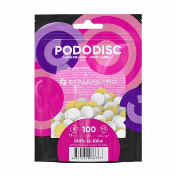 Сменные файлы для педикюрного диска на мягкой основе Staleks Pro Pododisc Pro S, белые, 100 грит, 50 шт Сменные файлы для педикюрного диска на мягкой основе Staleks Pro Pododisc Pro S, белые, 100 грит, 50 шт