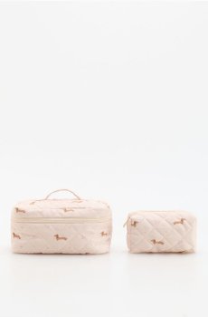 Reserved - Косметички 2 pack - кремовий - 118LC-01X
