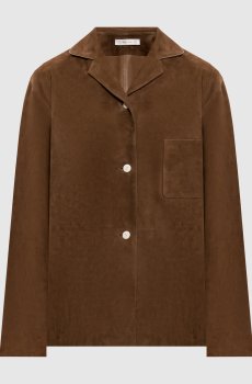 Коричневая замшевая рубашка Jannie