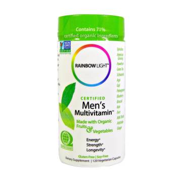 Мультивитамины для мужчин Rainbow Light Mens Multivitamin, 120 вегетарианских капсул Мультивитамины для мужчин Rainbow Light Mens Multivitamin, 120 вегетарианских капсул