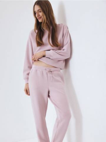 Reserved - LADIES` TROUSERS - пастельний рожевий - YU023-03X Reserved - LADIES` TROUSERS - пастельний рожевий - YU023-03X