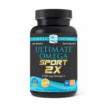 Рыбий жир Nordic Naturals Ultimate Omega 2X Sport 2150 мг, 60 гелевых капсул Рыбий жир Nordic Naturals Ultimate Omega 2X Sport 2150 мг, 60 гелевых капсул