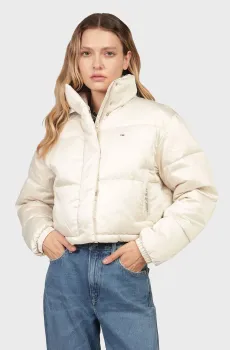 Женская жемчужная куртка TJW CRP SATIN PUFFER Жемчужный XS Tommy Jeans DW0DW18292