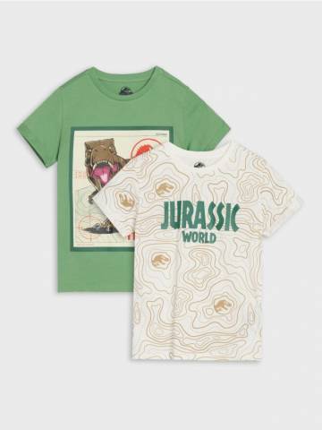 Футболки, 2 шт. Jurassic World - green spruce Футболки, 2 шт. Jurassic World - green spruce