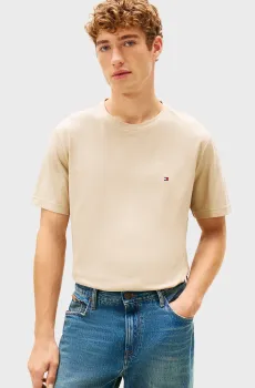 Мужская бежевая футболка IC COOL TOUCH Бежевый S Tommy Hilfiger MW0MW42777