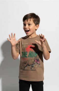 Футболка Jurassic World - кавовий