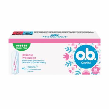 Тампоны o.b. Original Super Plus, 16 шт Тампоны o.b. Original Super Plus, 16 шт