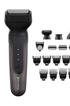 Триммер для бороды, усов, головы и тела Remington One 18 насадок, черный (PG780)