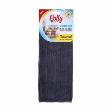Тряпка для уборки Polly из микрофибры, 30*30 см, серая, 1 шт Тряпка для уборки Polly из микрофибры, 30*30 см, серая, 1 шт