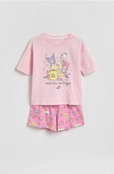 Reserved - Піжама Hello Kitty and Friends частини - рожевий - 192JL-30X