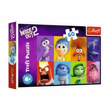 Пазлы Trefl Disney Inside Out 2 Know Your Emotions, 33*22 см, от 4 лет, 60 элементов (17397) Пазлы Trefl Disney Inside Out 2 Know Your Emotions, 33*22 см, от 4 лет, 60 элементов (17397)