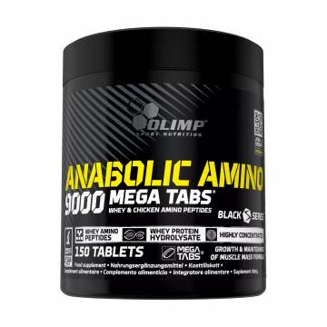 Аминокислоты Olimp Sport Nutrition Anabolic Amino 9000 Mega Tabs, 150 таблеток Аминокислоты Olimp Sport Nutrition Anabolic Amino 9000 Mega Tabs, 150 таблеток