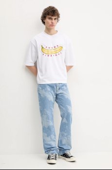 Хлопковая футболка Fiorucci Banana Sound Print Regular Fit T-Shirt