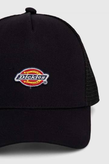 Кепка Dickies HANSTON TRUCKER цвет чёрный с аппликацией DK0A4YV3 Кепка Dickies HANSTON TRUCKER цвет чёрный с аппликацией DK0A4YV3