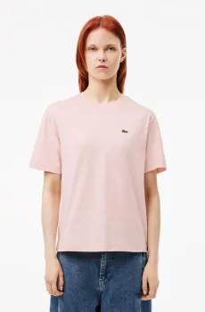 Женская розовая футболка Розовый 40 Lacoste TF7215ADY