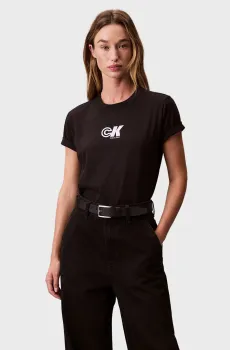 Женская черная футболка Черный L Calvin Klein Jeans LV047C839G