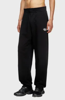 Мужские черные спортивные брюки Черный S Diesel A19417 0BMBJ