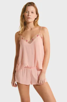 Женские персиковые шорты FREESIA Оранжевый L Etam 6558606