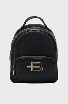 Женский черный кожаный рюкзак Черный ONESIZE Baldinini G1GPWGAI0045;999