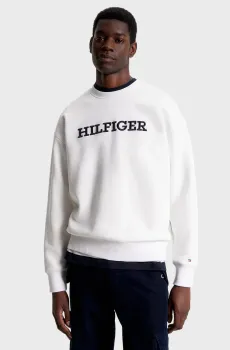 Мужской белый свитшот MONOTYPE EMBRO Белый XXL Tommy Hilfiger MW0MW32726