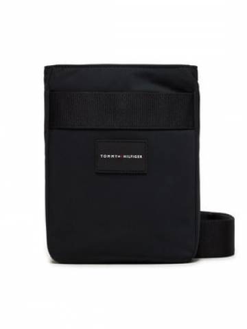Tommy Hilfiger Плоска сумка Func Nylon Mini Crossover AM0AM12468 Чорний Tommy Hilfiger Плоска сумка Func Nylon Mini Crossover AM0AM12468 Чорний